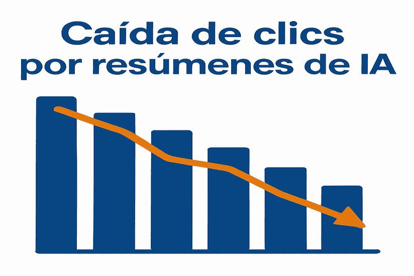 Caída de clics por AI Overview